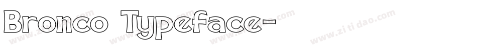 Bronco Typeface字体转换
